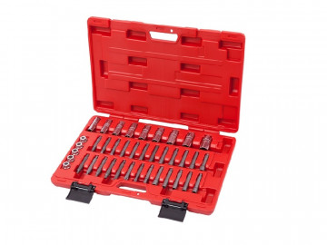 Набор торцевых головок и насадок для обслуживания амортизаторов, кейс, 39 предметов МАСТАК 100-10039C