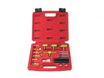 Набор для тестирования топливных систем впрыска азиатских автомобилей, кейс, 19 предметов МАСТАК 120-03019C