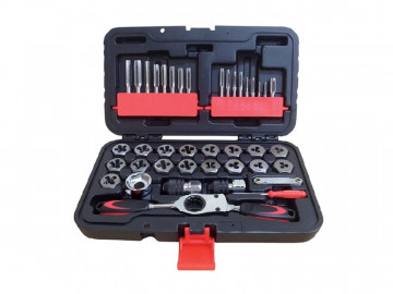 Набор метчиков и плашек SK-5 M3-M12, кейс, 40 предметов МАСТАК 351-00040C