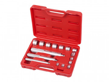 Набор оправок алюминиевых для подшипников, 10-32 мм, кейс, 16 предметов МАСТАК 100-20017C