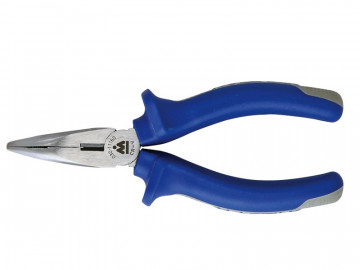 Плоскогубцы удлинённые тонкие загнутые 160 мм, держатель МАСТАК 030-11160H