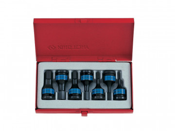 Набор ударных торцевых насадок 1/2&quot, HEX, 4-14 мм, L = 60 мм, 7 предметов KING TONY 4407MP