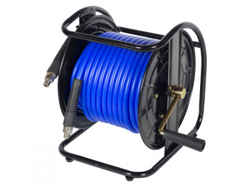 Шланг на открытой катушке, полиуретановый 8х12 мм, 20 м, резьба 1/4&quot МАСТАК 681-08020HR