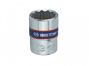 Головка торцевая стандартная двенадцатигранная 1/4&quot, 13 мм KING TONY 233013M