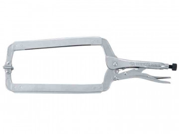 Зажим с фиксатором 450 мм, С-образный, с подвижными губками KING TONY 6625-18