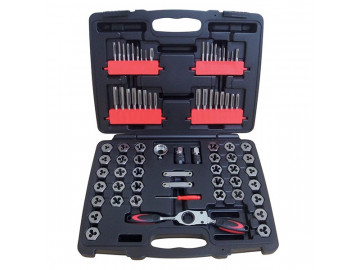 Набор метчиков и плашек SK-5 M3-M12, кейс, 75 предметов МАСТАК 351-00075C