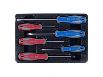 Набор отверток, ложемент, 6 предметов KING TONY 9-31106MR