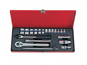 Набор торцевых головок с принадлежностями, 20 предметов KING TONY 3520MR02