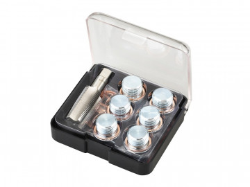 Набор для ремонта масляных пробок М20х1,5, кейс, 19 предметов МАСТАК 103-47020С