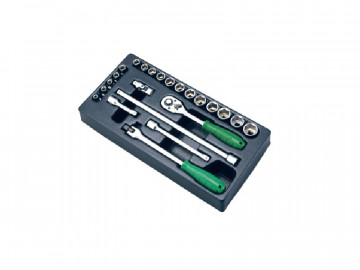 Ложемент 3/8с набором головок и аксессуары Hans TT-15F