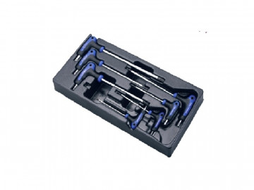 Ложемент L-ключей TORX с отверстием,7шт Hans TT-19