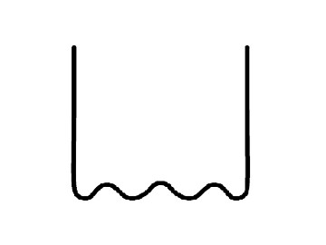 Скоба волнообразная 0.6 мм (100 шт.) RedHotDot ST06001