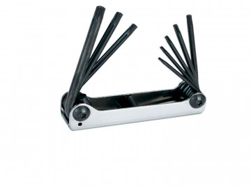 Складной комплект ключей TORX с отверстием, 8 предм. Hans 16745-8TH