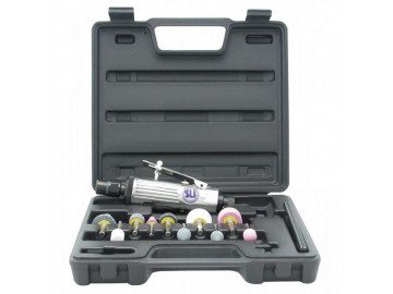 Пневмошлифмашина ST-P7732МК с набором шарошек в пластиковом кейсе Sumake 8141680