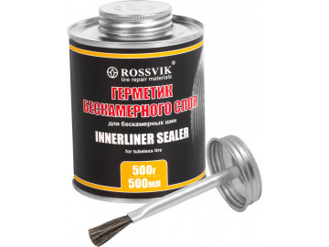 Герметик бескамерного слоя, 500мл/500г (банка с кистью) РОССВИК GBS.05.K.1