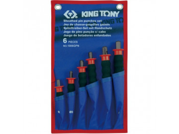 Набор выколоток с протектором, чехол из теторона, 6 предметов KING TONY 1006GPN