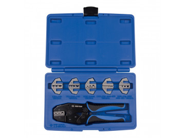 Кримпер храповичный для обжима изолированных наконечников KING TONY 42107GX