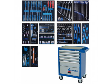 Набор инструментов в синей тележке, 235 предметов KING TONY 934-235AMB