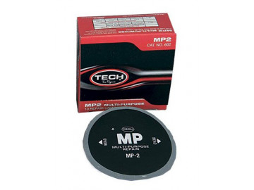 Заплатка MP-2 многоцелевая диаметром с кордом 90 х 90 мм Tech 602BK
