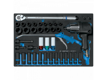 Набор пневмоинструмента 1/2, ложемент, 41 пр. KING TONY 9-44803AMPV01