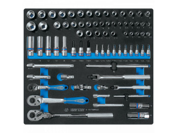 Набор ударных глубоких торцевых головок 3/4, ложемент, 14 пр. KING TONY 9-6414MPV