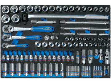 KING TONY Набор торцевых головок 1/4&3/8&1/2, ложемент, 103 пр. 9-9503MRV01