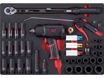 Набор пневмоинструмента 1/2 , ложемент, 41 предмет MIGHTY SEVEN NC-4255QA