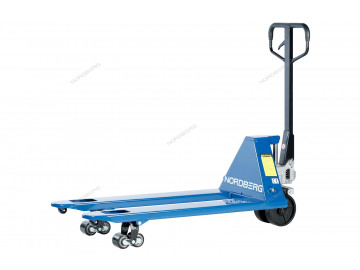 Тележка складская гидравлическая 2,5 т, усиленная, с полиуретановыми колесами NORDBERG N3901-25
