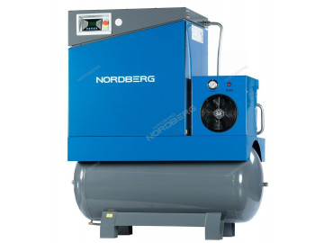 Компрессор винтовой, 15кВт, ресивер 500л, 10Бар, 1910л/мин NORDBERG NCA20RD