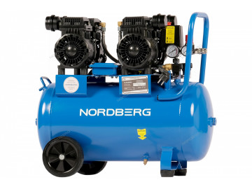 Компрессор поршневой безмасляный 220В, ресив. 50л, 440л/мин NORDBERG NCEO50/440