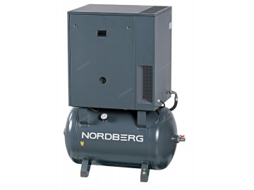 Компрессор винтовой, 7,5кВт, 10Бар, 1000л/мин, ресивер 270л NORDBERG NCS270/1000-10