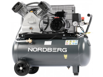 Компрессор поршневой с ременной передачей 380В, ресив. 50л, 420л/мин NORDBERG NCP50/420
