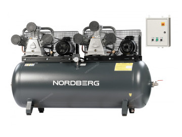 Компрессор поршневой с ременной передачей 380В, ресив. 500л, 1900л/мин NORDBERG NCP500/1900