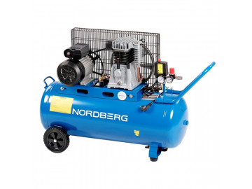 Компрессор поршневой с ременной передачей 380В, ресив. 100л, 390л/мин NORDBERG NCE100/391