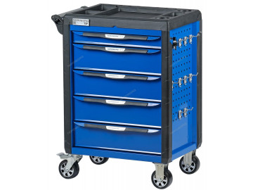 Тележка инструментальная с системой защиты от опрокидывания (синяя) NORDBERG T5P(G)