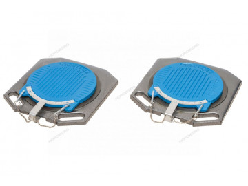 Круги поворотные (поворотные платформы) для сход-развала (комплект 2шт.) 400*400*50 NORDBERG TP2