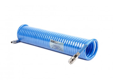 Шланг воздушный полиуретановый, спиральный D8х12 мм, 10 м KRW-HC081210 KraftWell