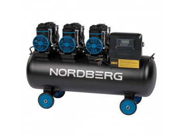 Компрессор безмасляный 380В, ресив. 100л, 750 л/мин NORDBERG NCEO100/750