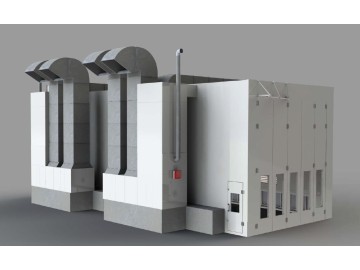 Окрасочно-сушильная камера для грузовых автомобилей с боковой вытяжкой ATIS TRUCKER S Atis