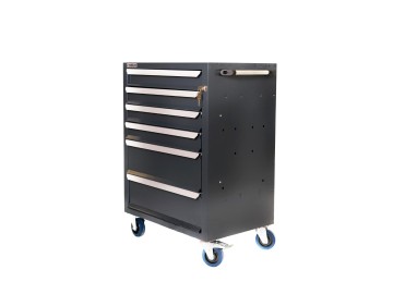 Тележка инструментальная Rossvik T06-7016, 6 выдвижных ящиков, ц/замок, 670*450*930hмм
