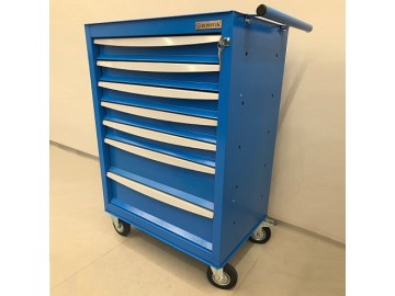 Тележка инструментальная Rossvik T07H-5015, 7 выдвижных ящиков, ц/замок, 670*450*1040hмм