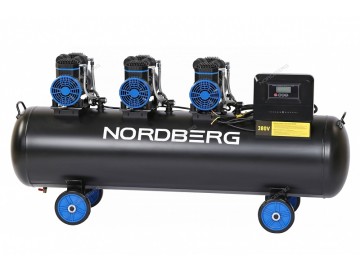 Компрессор безмасляный 380 В, ресивер 170 л, 750 л/мин Nordberg NCEO170/750
