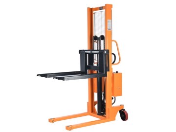 Штабелер комбинированный с ручным и электроподъемом 1,0 т 2,5 м ctyc с раздвижными вилами tor 1040528