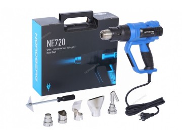 Фен с ЖК-экраном, 6 насадок, в кейсе, 50-650 С, 2000 Вт Nordberg NE720