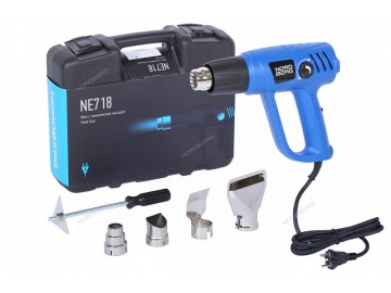 Фен, 4 насадки, в кейсе, 50-600 С, 2000 Вт Nordberg NE718