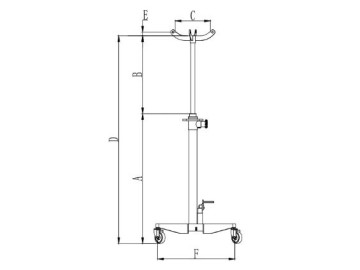 Стойка трансмиссионная rossvik pro rtj600 г/п 600кг rossvik rtj600