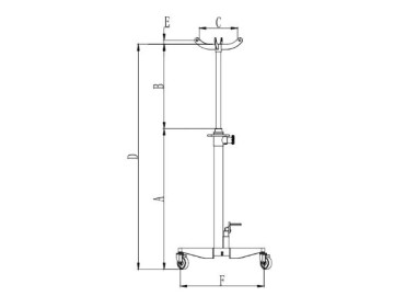 Стойка трансмиссионная rossvik pro rtj1000, г/п 1000кг rossvik rtj1000