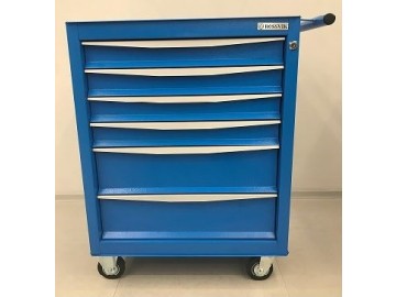 Тележка инструментальная rossvik t06-5015, 6 выдвижных ящиков, ц/замок, 670*450*930hмм rossvik т06-5015