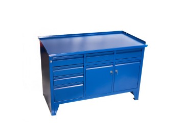 Верстак ввс-223-3, 3-х тумбовый, 870*1300*700мм, ral5010 rossvik ввс-223-3