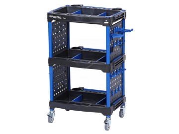 Тележка инструментальная, 3 пластиковые полки, синяя T32B